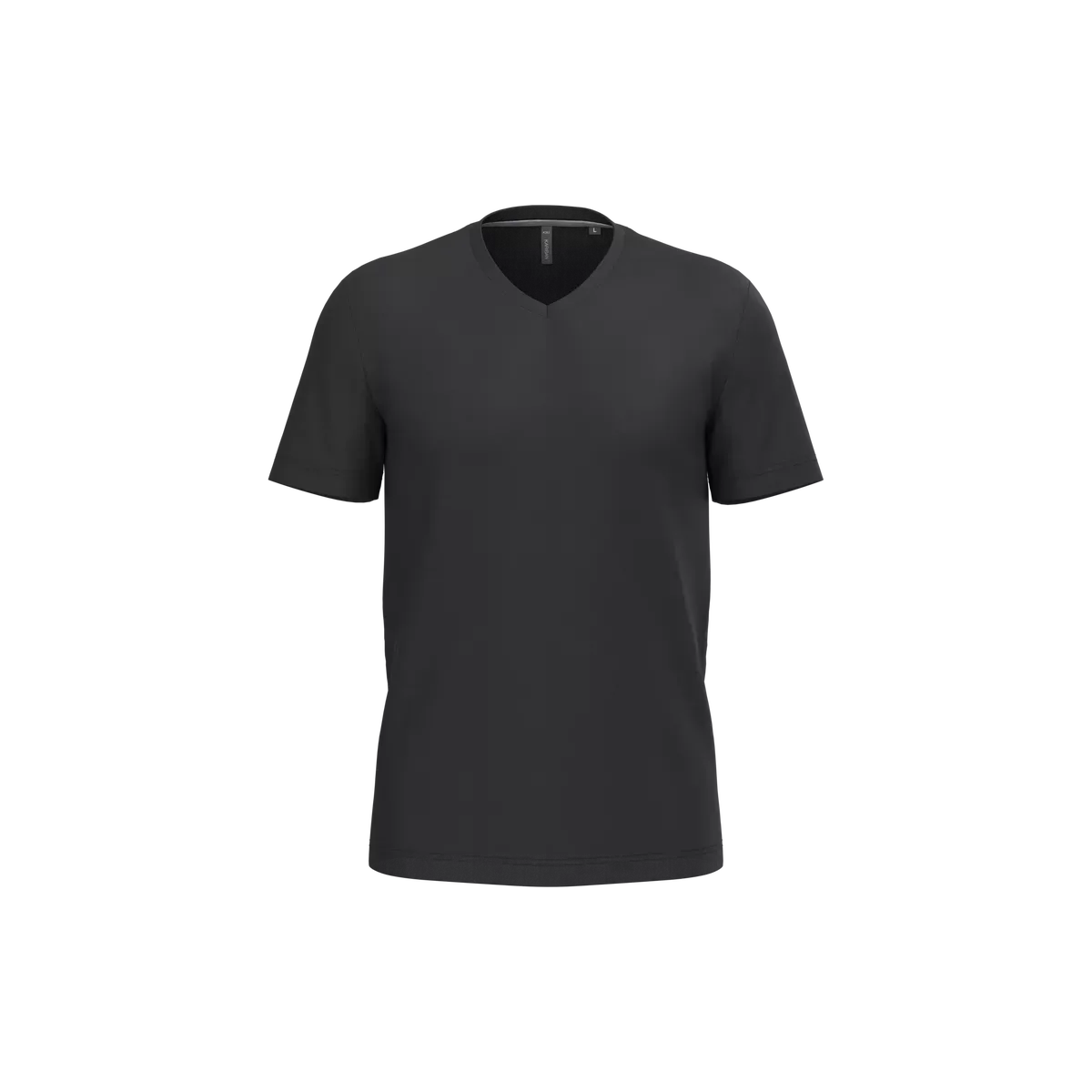 T-shirt V-hals korte mouwen Black