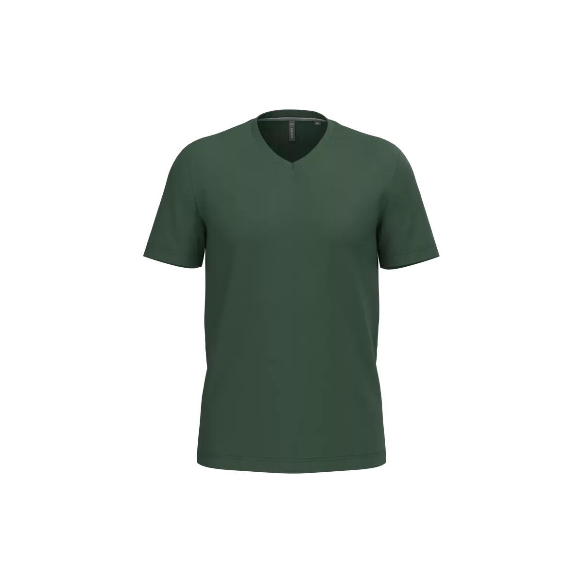 T-shirt V-hals korte mouwen Forest Green