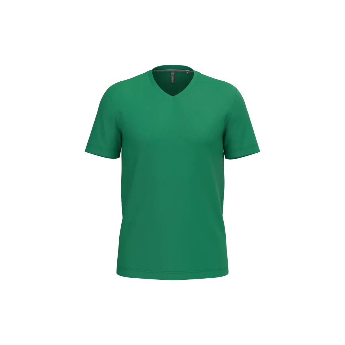 T-shirt V-hals korte mouwen Kelly Green