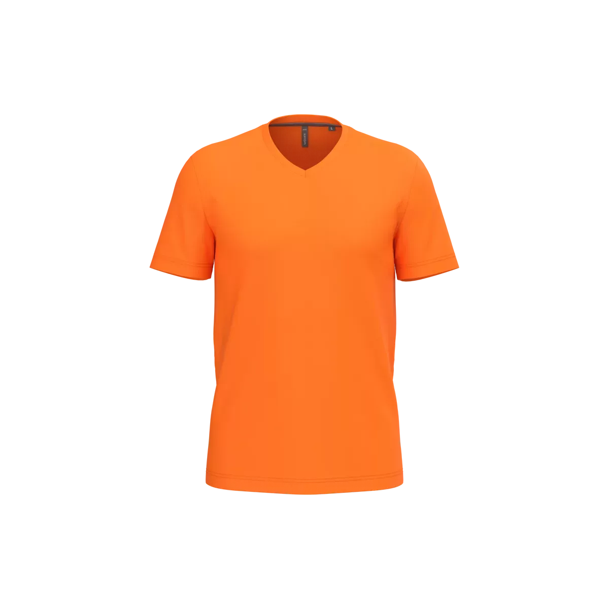 T-shirt V-hals korte mouwen Orange