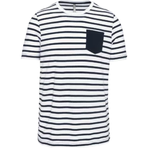 White / Navy Stripes