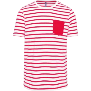 White / Red Stripe