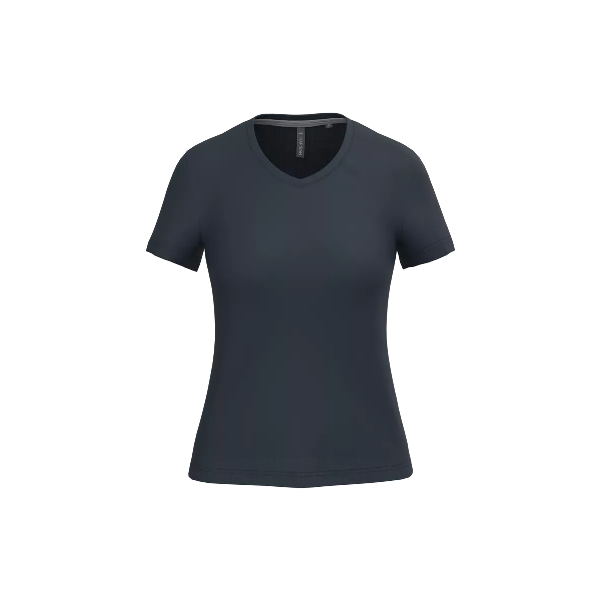 Dames T-shirt v-hals met korte mouwen Navy