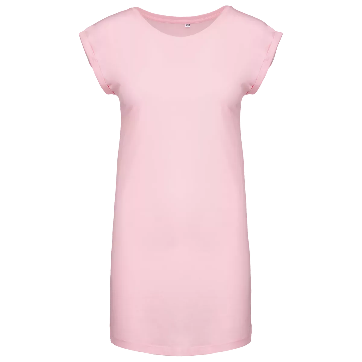 Lang dames-T-shirt Pale Pink