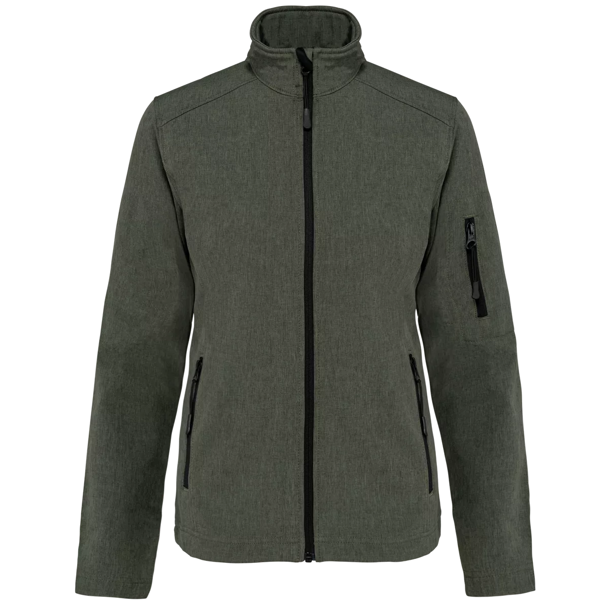 Dames softshell jas Marl Green