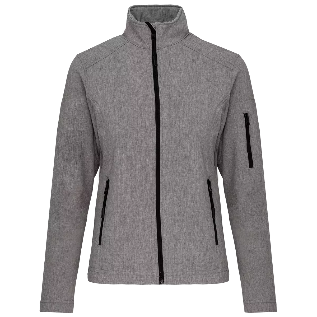 Dames softshell jas Marl Grey