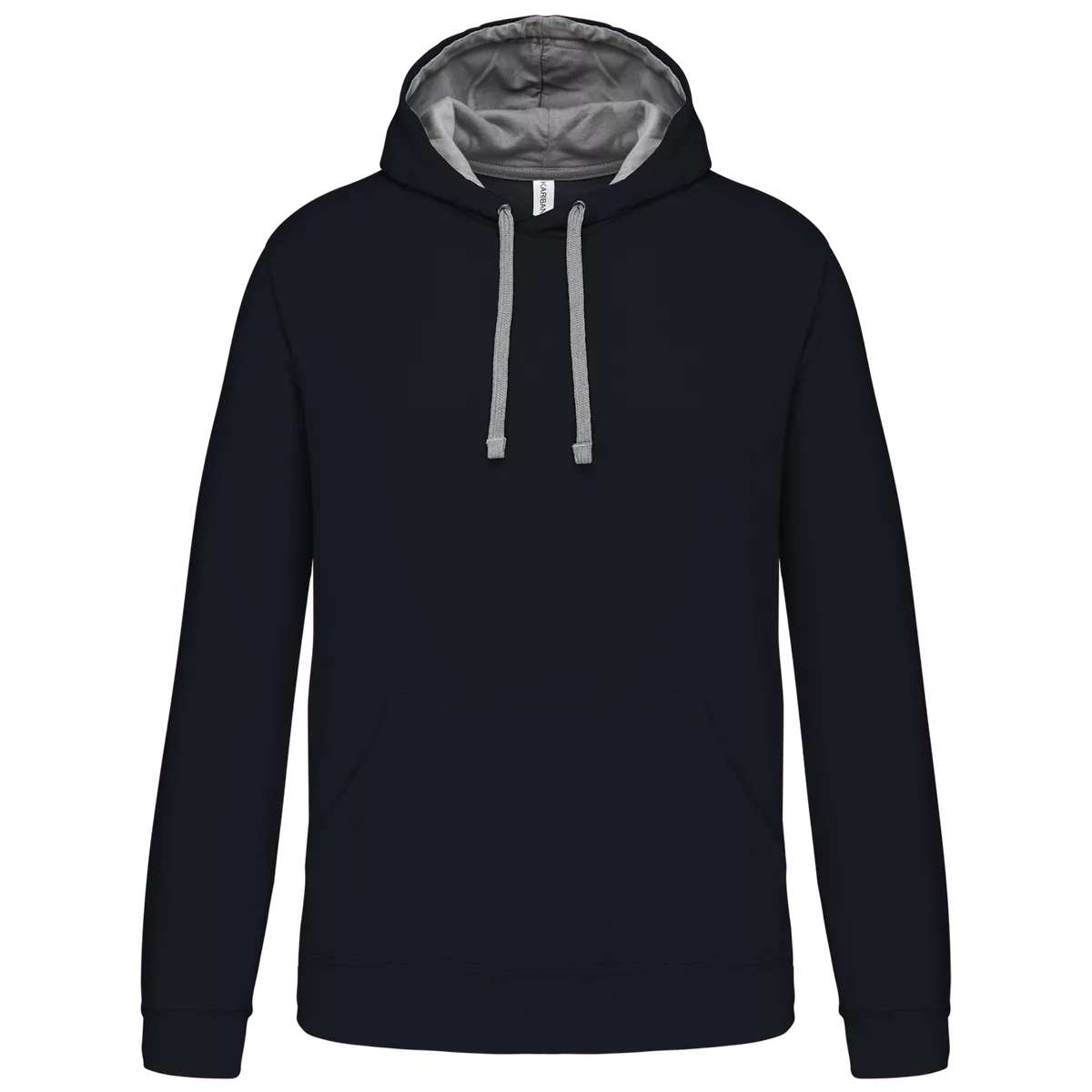Sweater met contrasterende capuchon Navy / Fine Grey