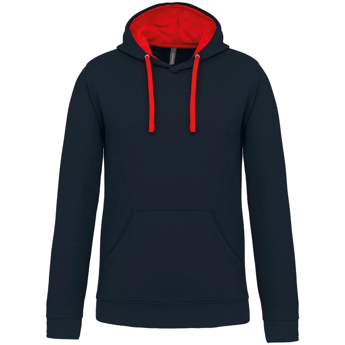 Sweater met contrasterende capuchon Navy / Red