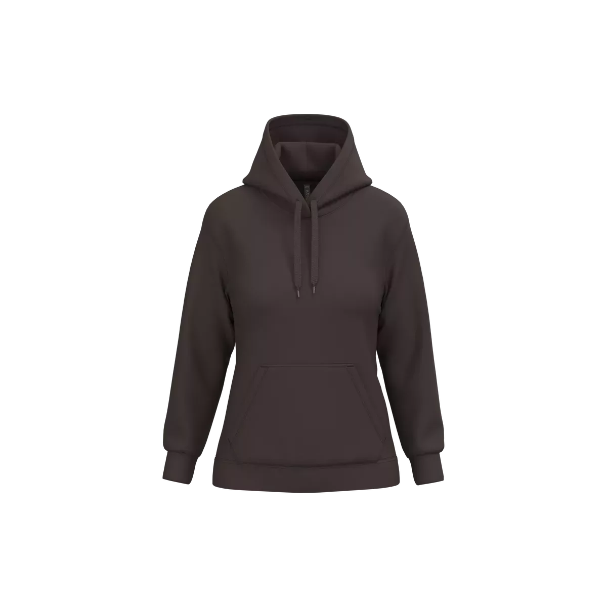 Eco damessweater met capuchon Chocolate