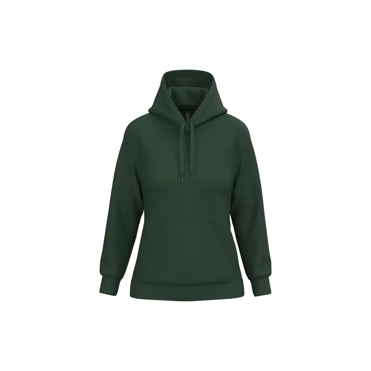 Eco damessweater met capuchon Forest Green