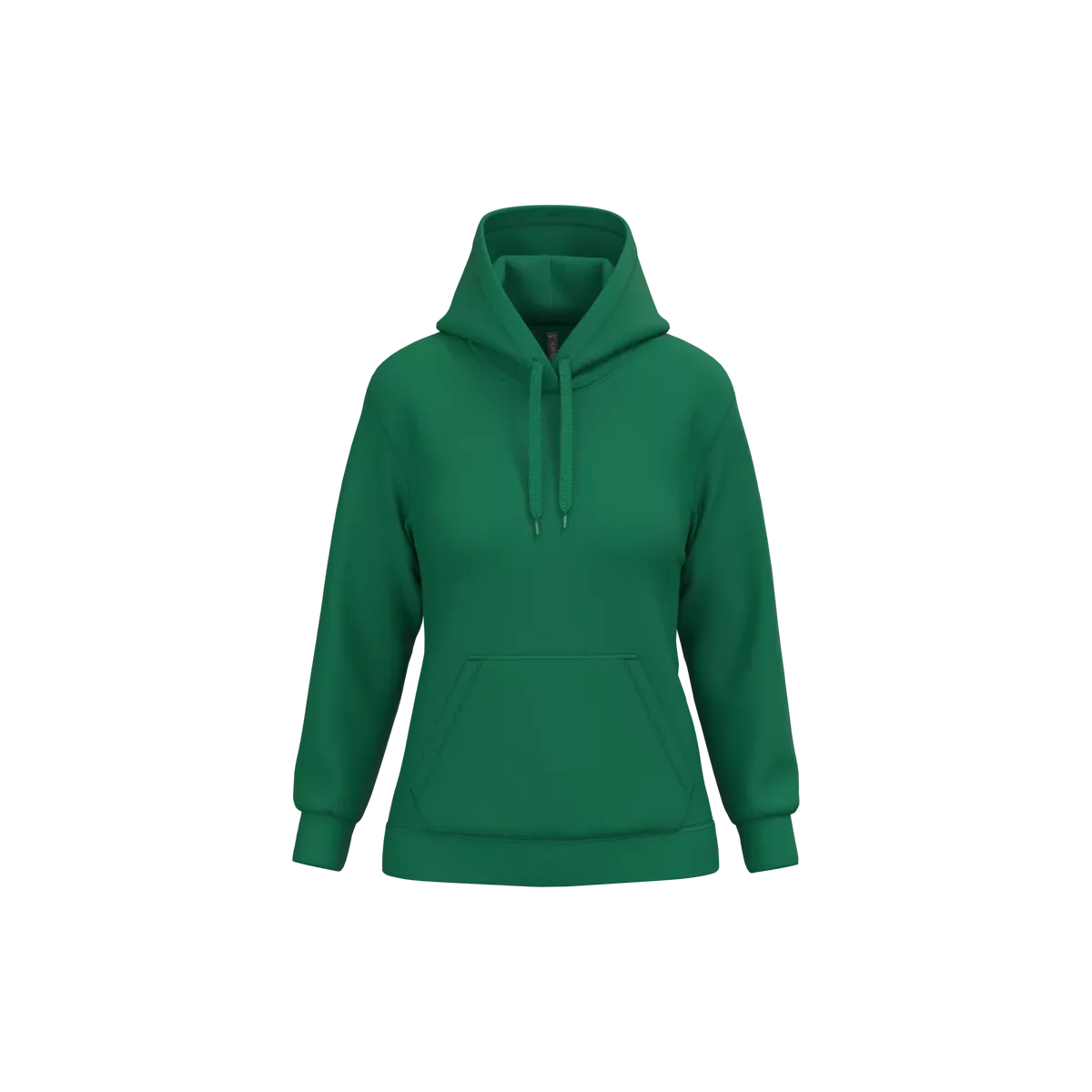 Eco damessweater met capuchon Kelly Green