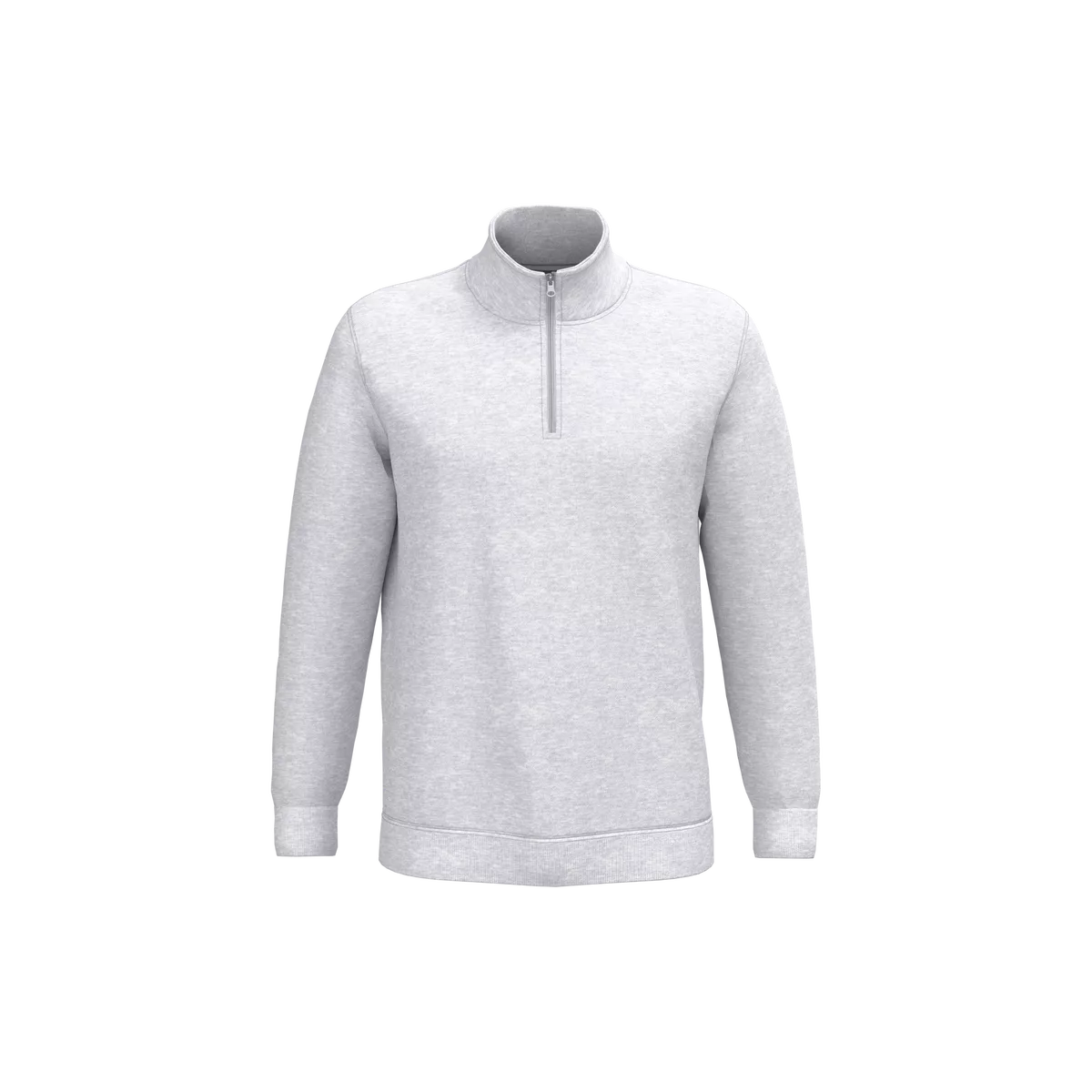 Sweater met ritskraag Ash Heather