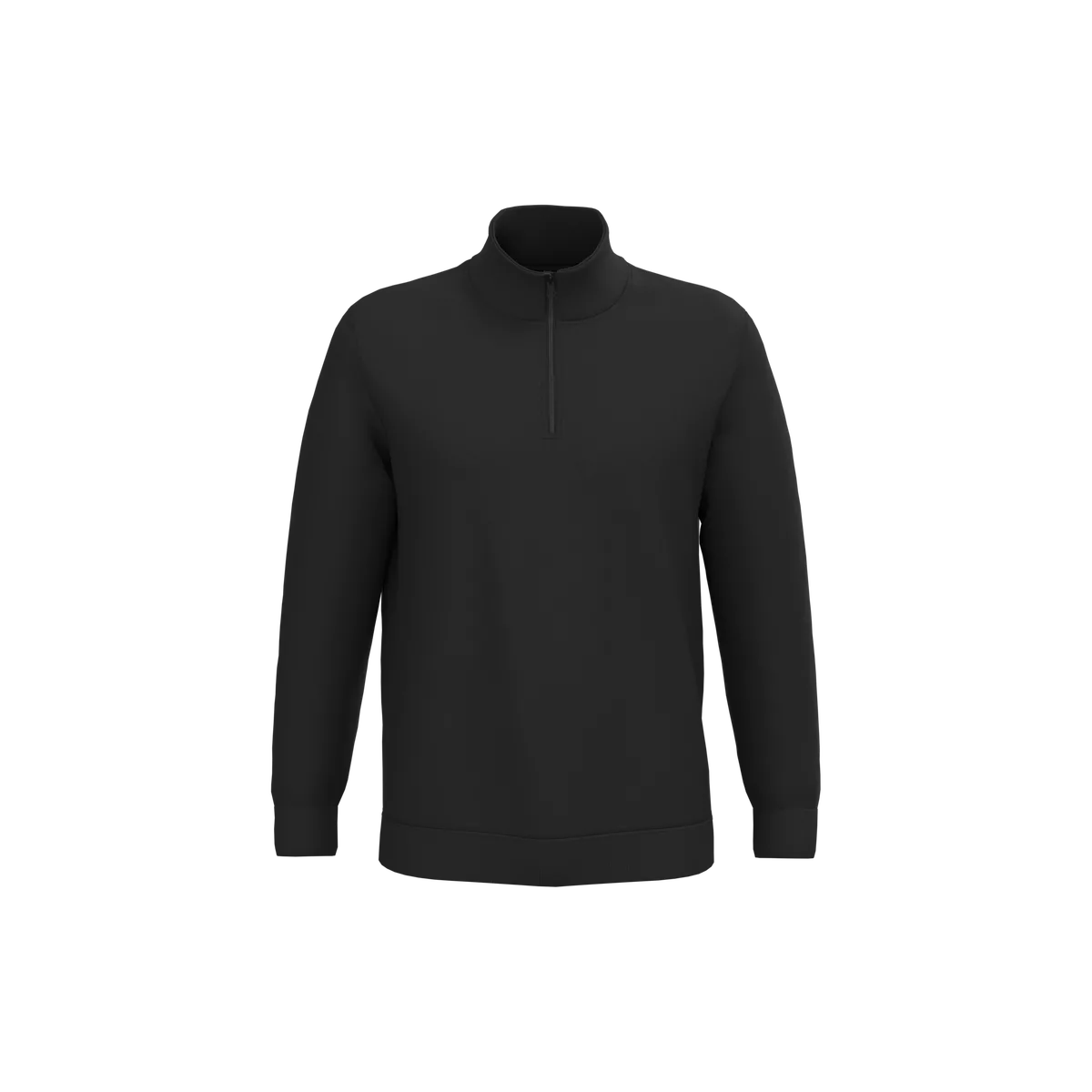 Sweater met ritskraag Black
