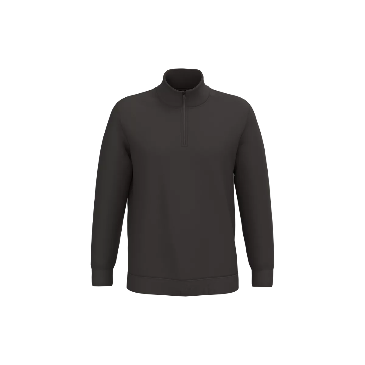Sweater met ritskraag Dark Grey