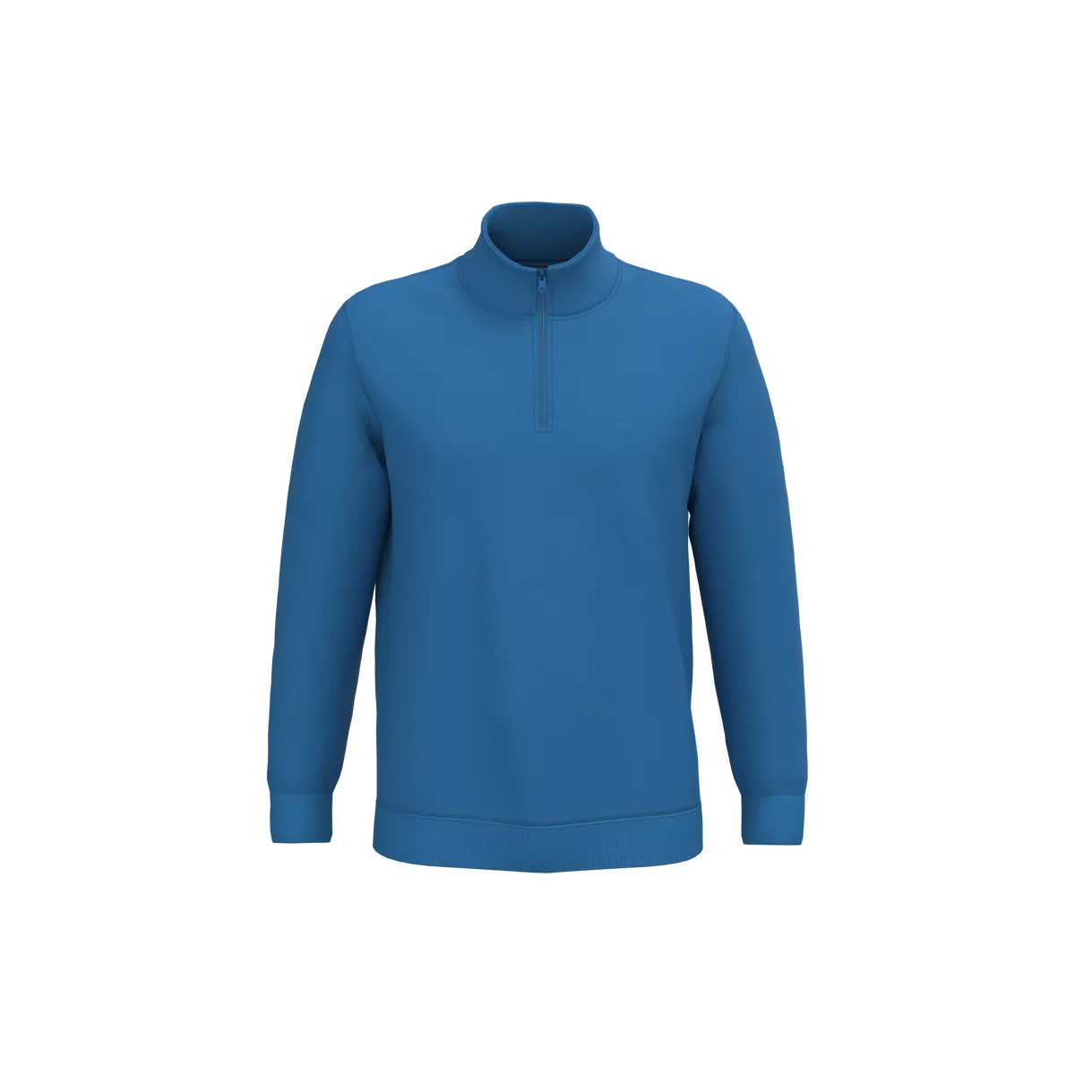 Sweater met ritskraag Light Royal Blue