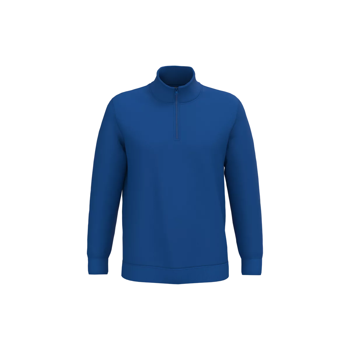 Sweater met ritskraag Royal Blue