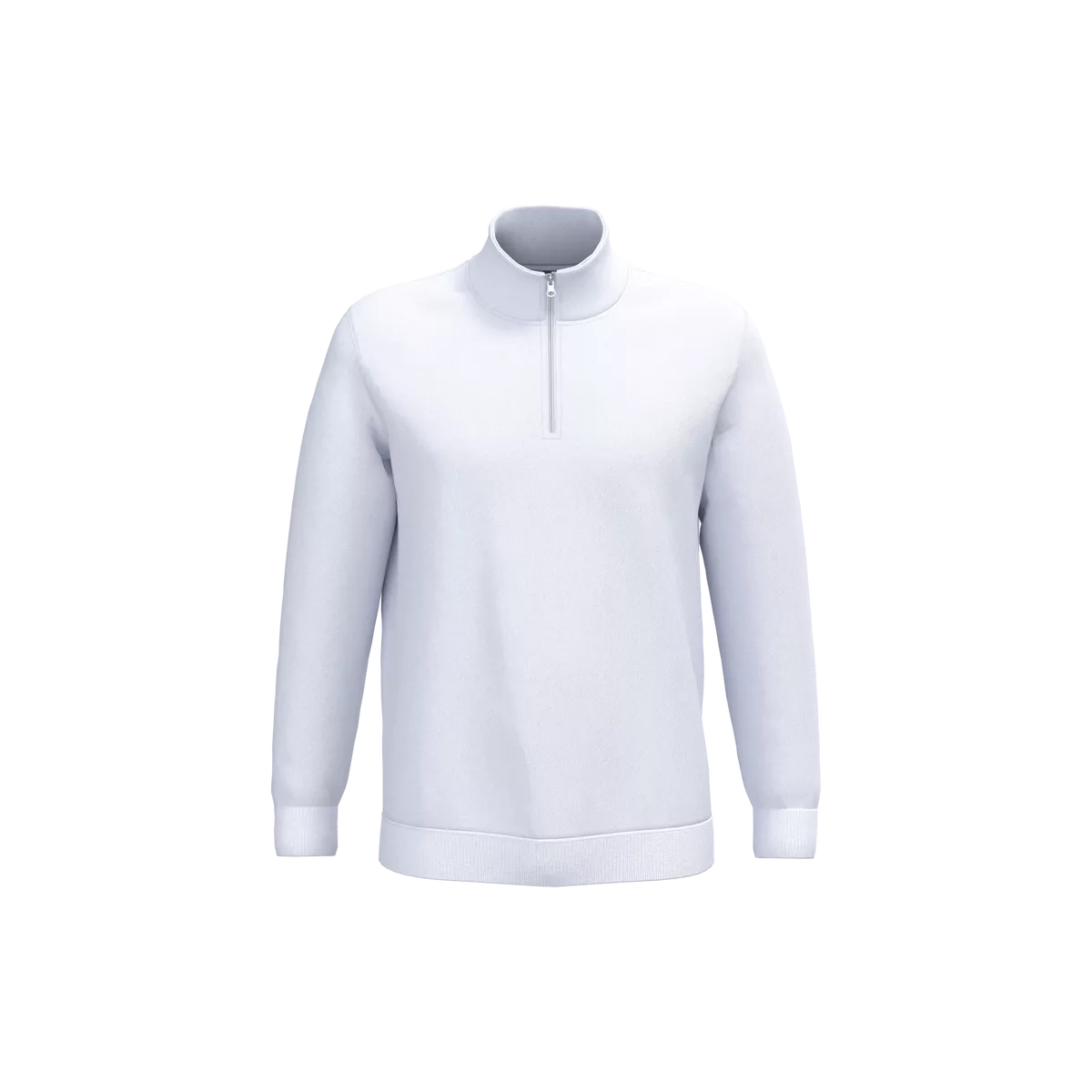 Sweater met ritskraag White