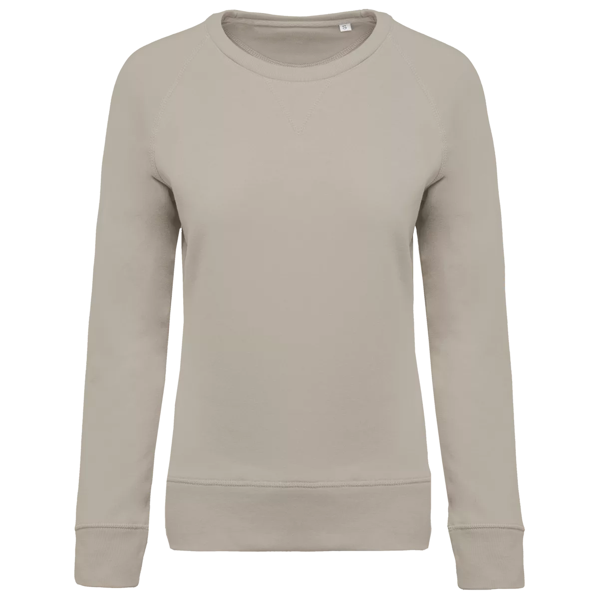 Damessweater BIO ronde hals raglanmouwen Clay