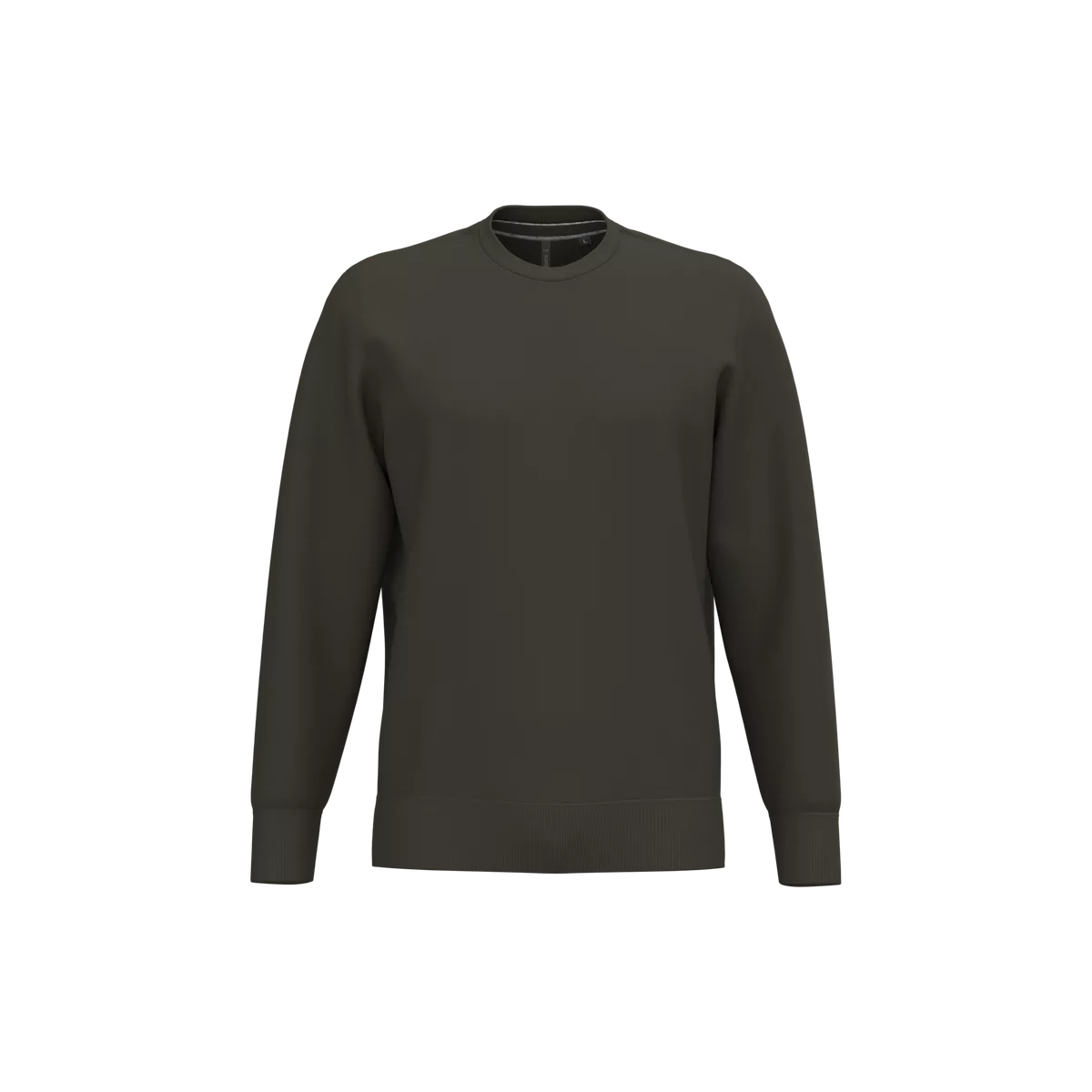 Sweater ronde hals Dark Khaki