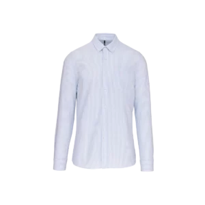 Striped White / Oxford Blue