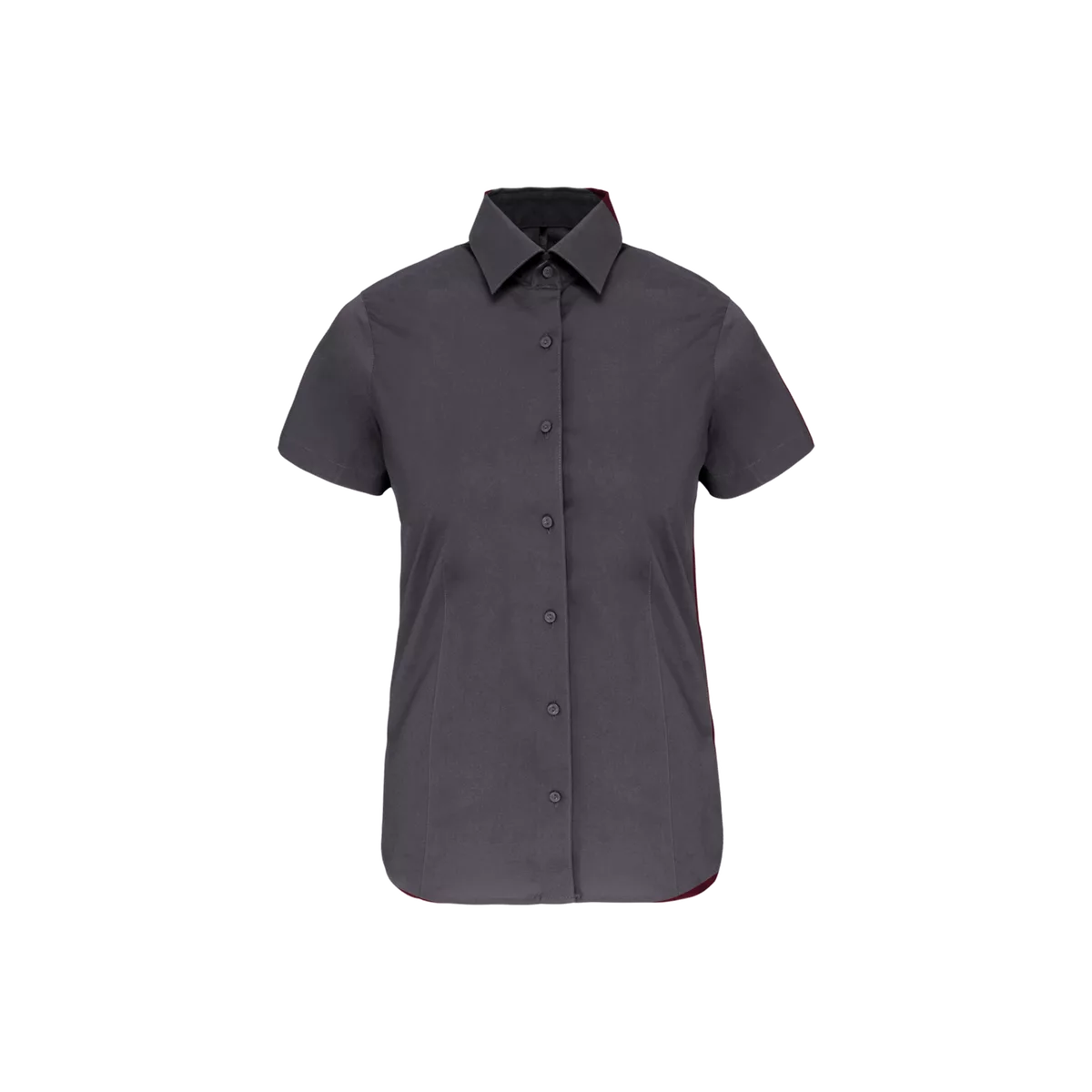 Dames stretch blouse korte mouwen Zinc