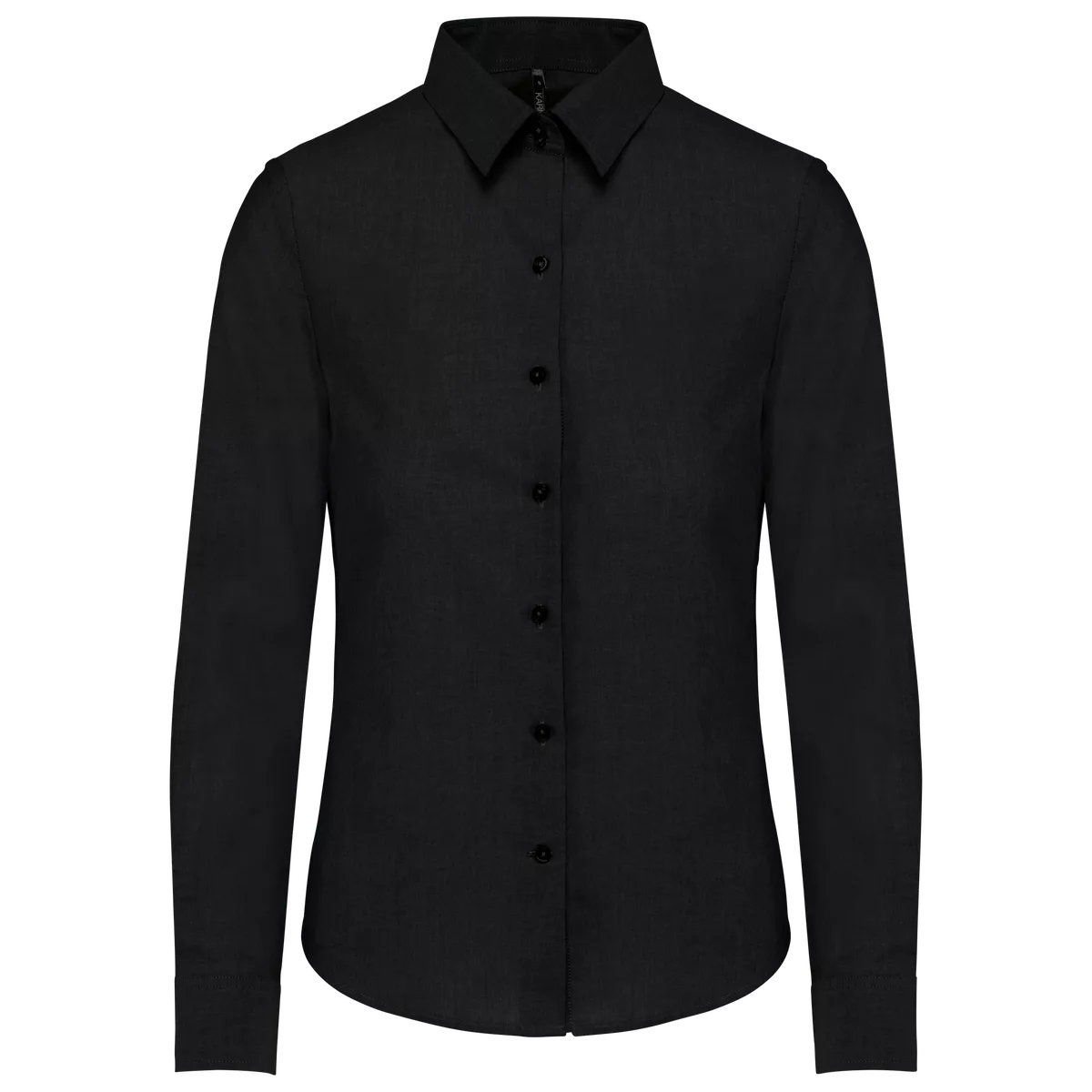 Dames Oxford blouse lange mouwen Black
