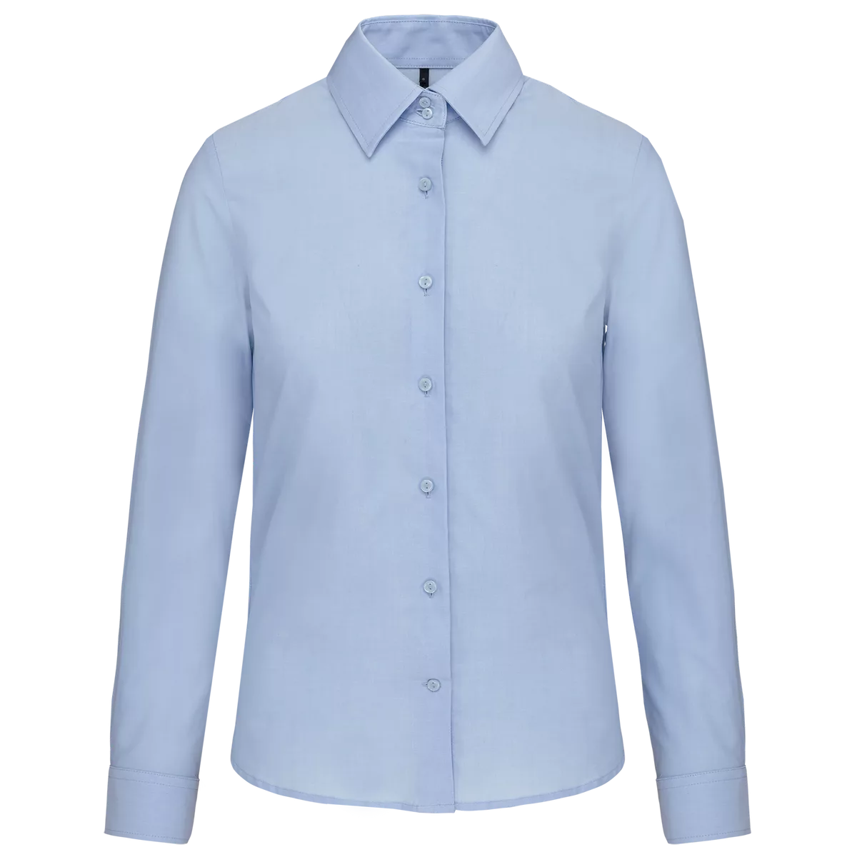 Dames Oxford blouse lange mouwen Oxford Blue