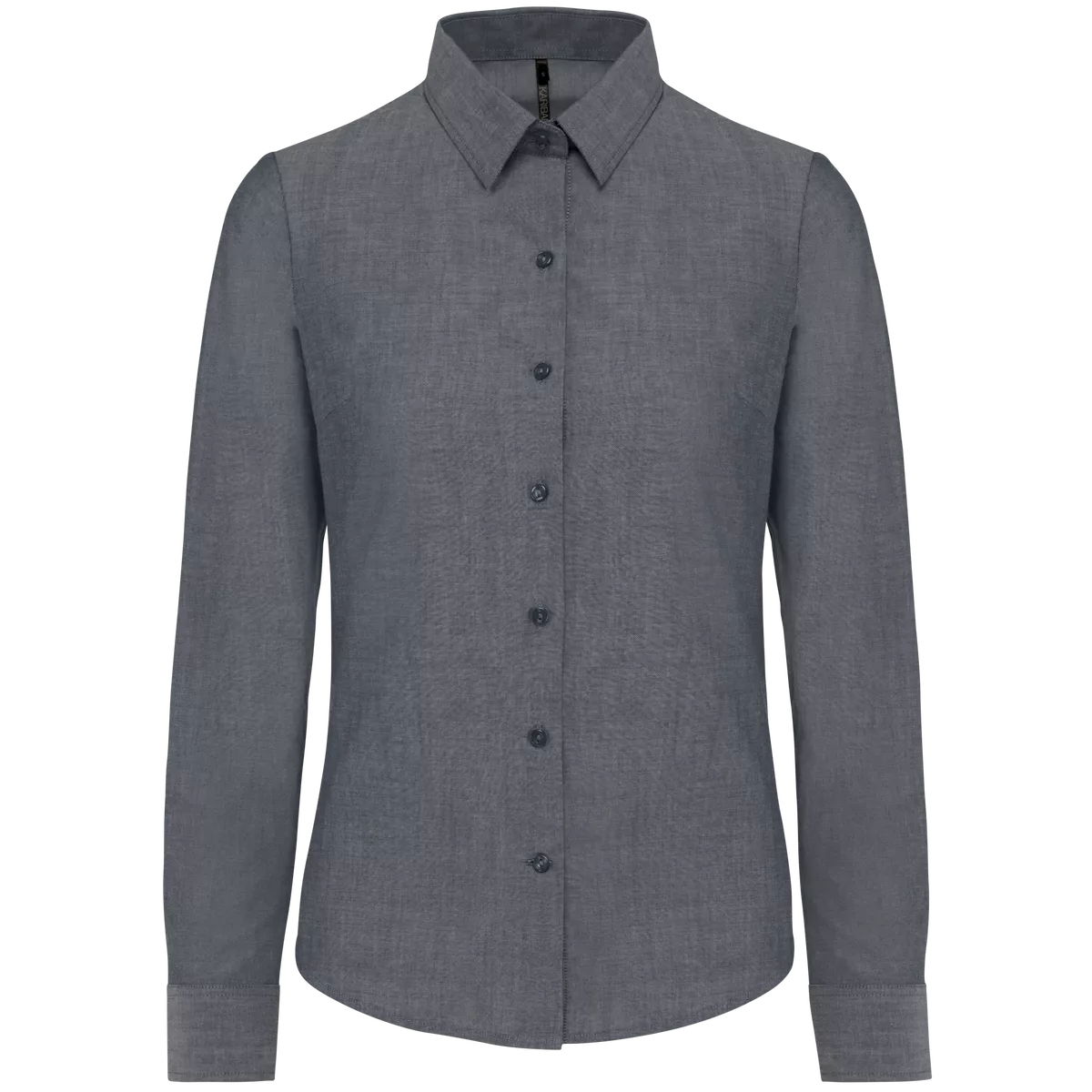 Dames Oxford blouse lange mouwen Oxford Shadow Navy