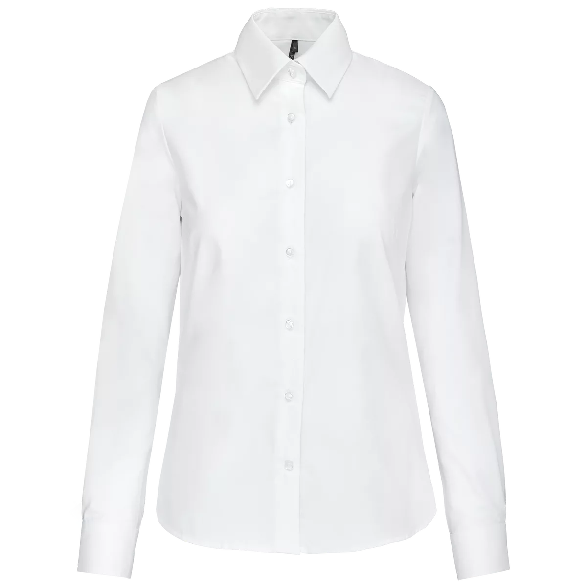 Dames Oxford blouse lange mouwen White