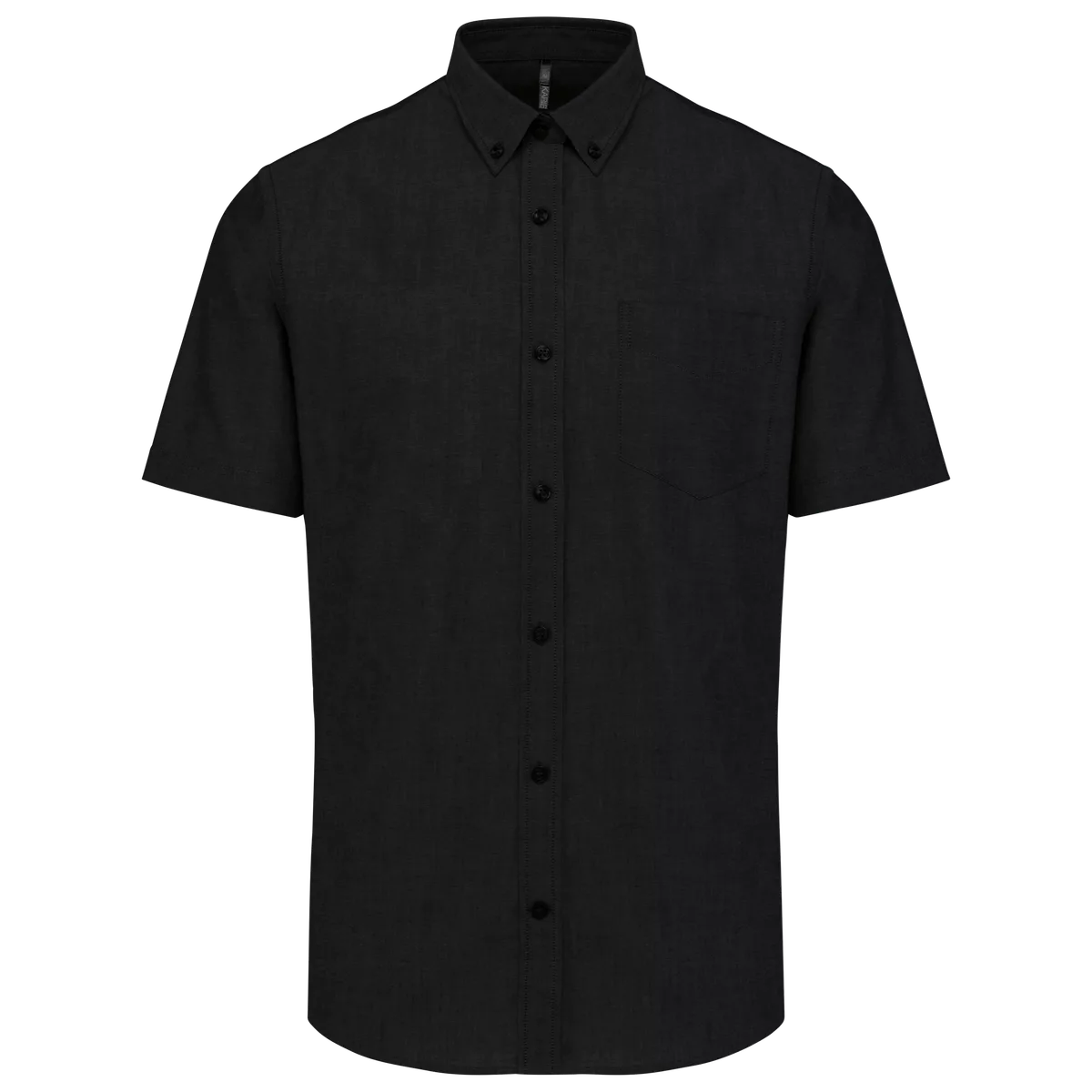 Heren Oxford overhemd korte mouwen Black