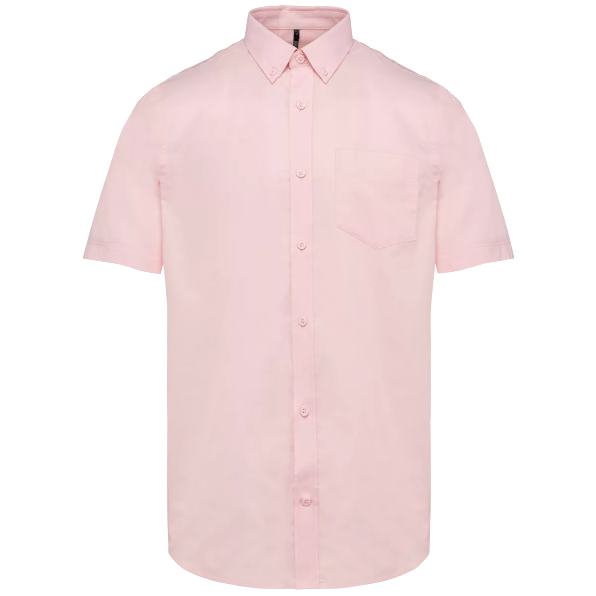 Heren Oxford overhemd korte mouwen Oxford Pale Pink