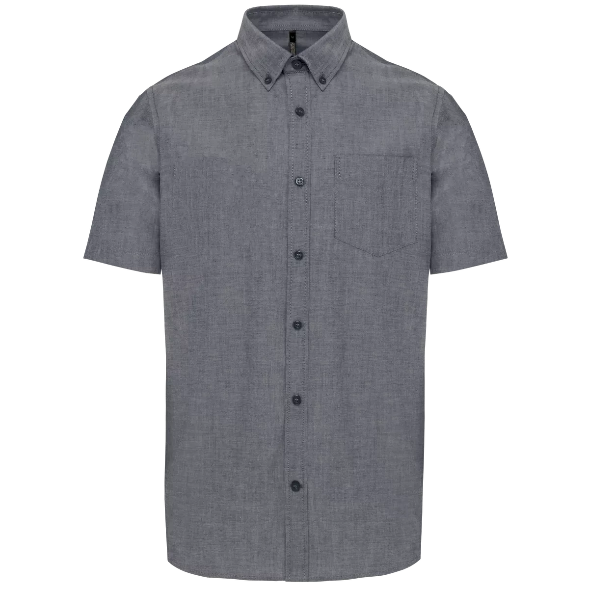 Heren Oxford overhemd korte mouwen Oxford Shadow Navy
