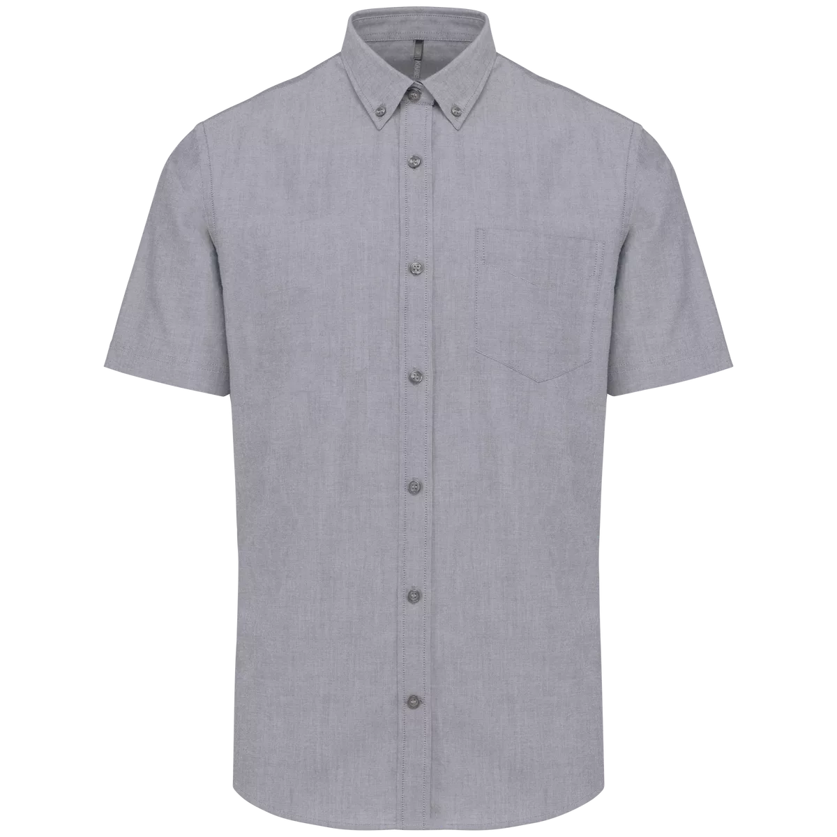 Heren Oxford overhemd korte mouwen Oxford Zinc