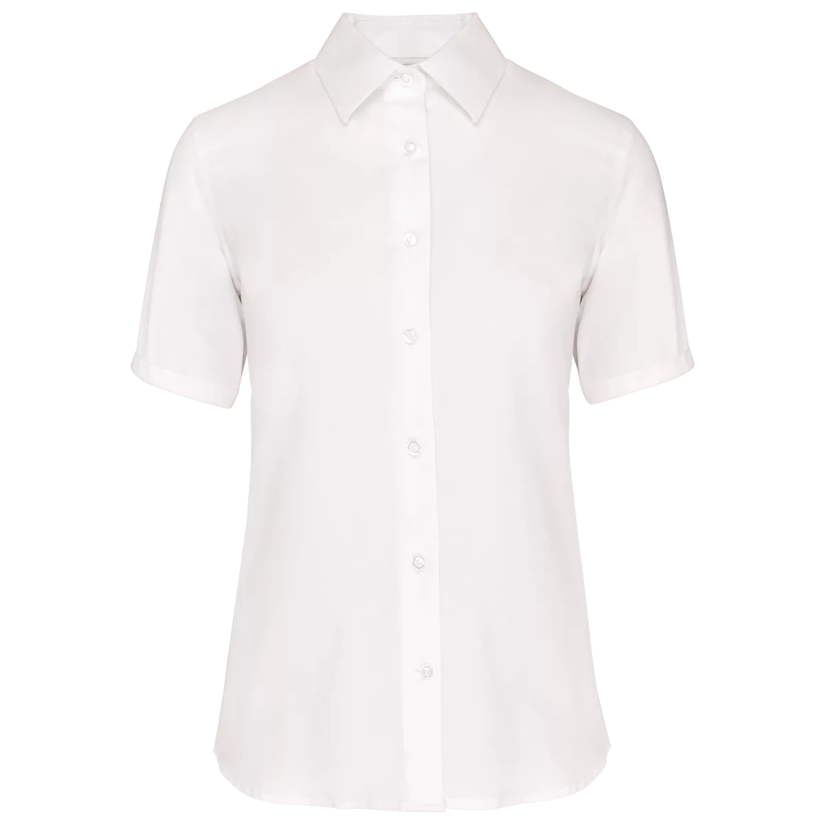 Dames non-iron blouse korte mouwen White