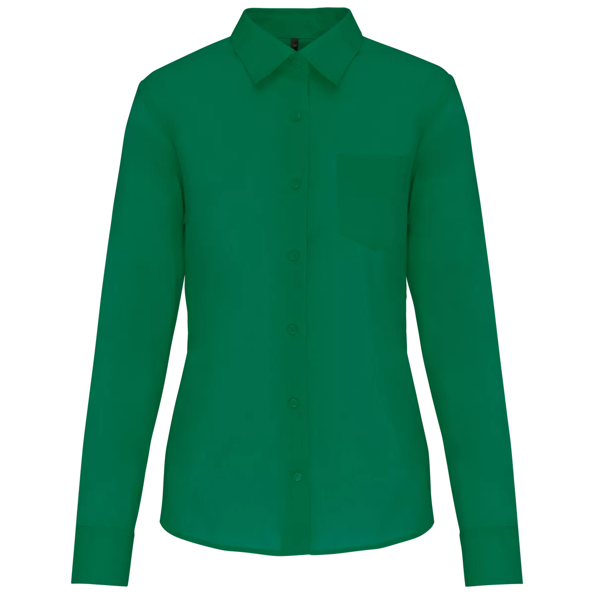 Overhemd in onderhoudsvriendelijk polykatoen-popeline dames Kelly Green