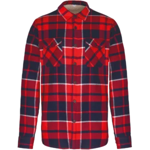 Red / Navy checked