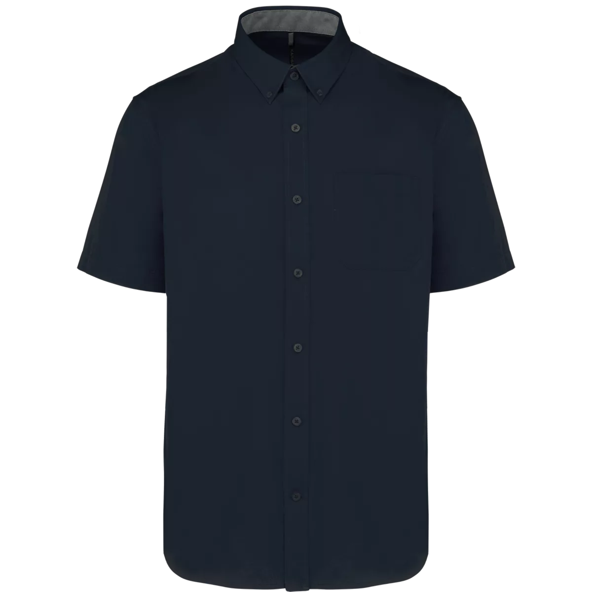 Katoenen herenoverhemd met korte mouwen “Ariana” Navy
