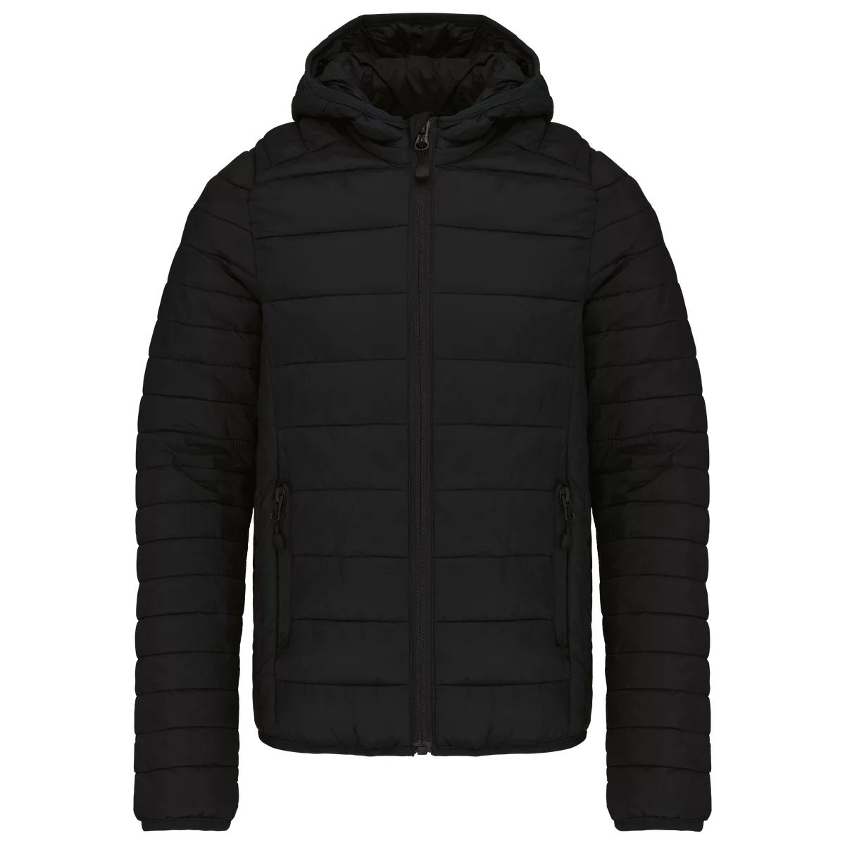 Donsjack met capuchon Black