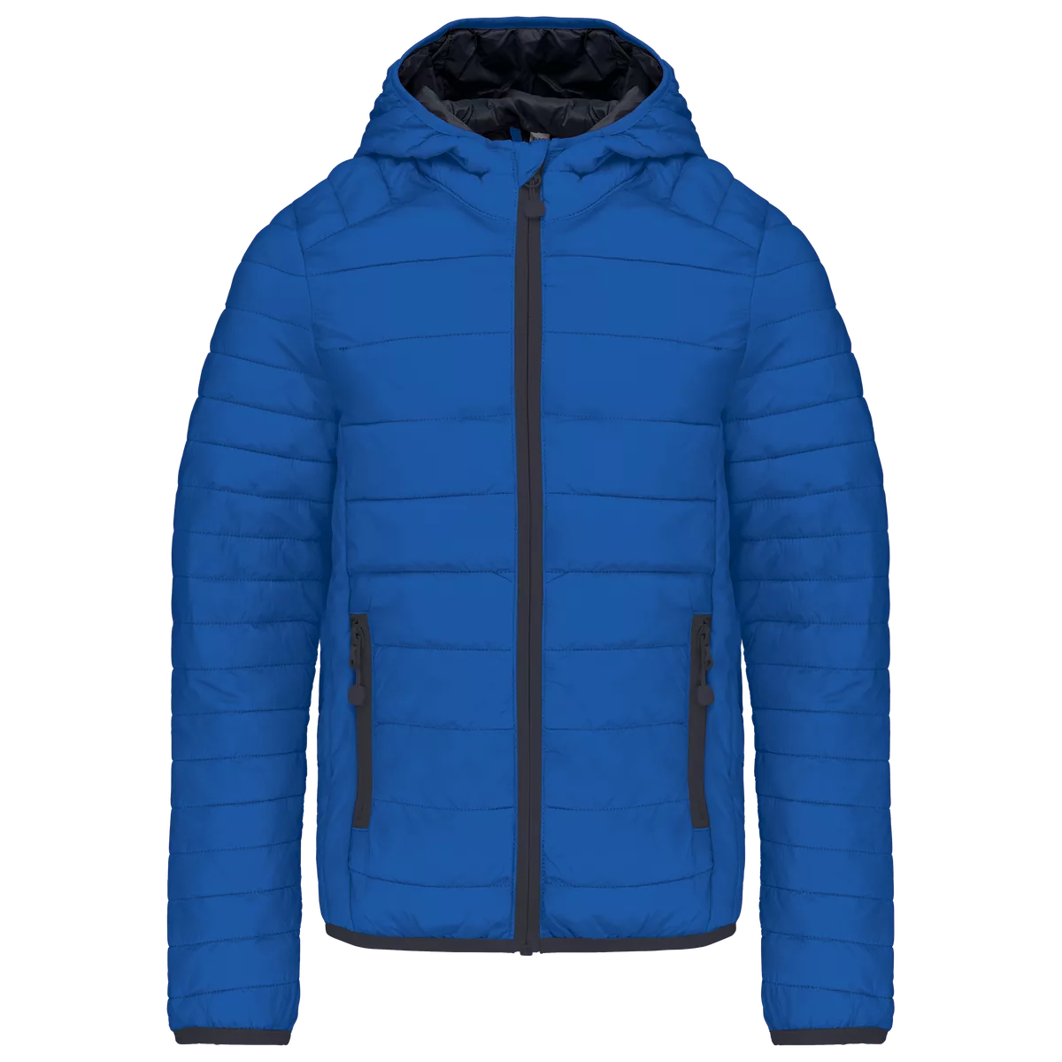 Donsjack met capuchon Light Royal Blue