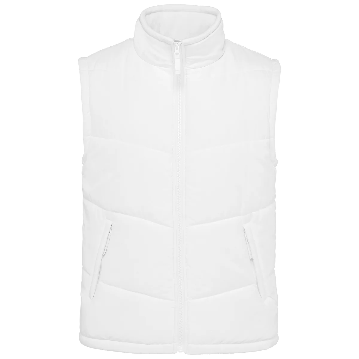 Met fleece gevoerde bodywarmer White