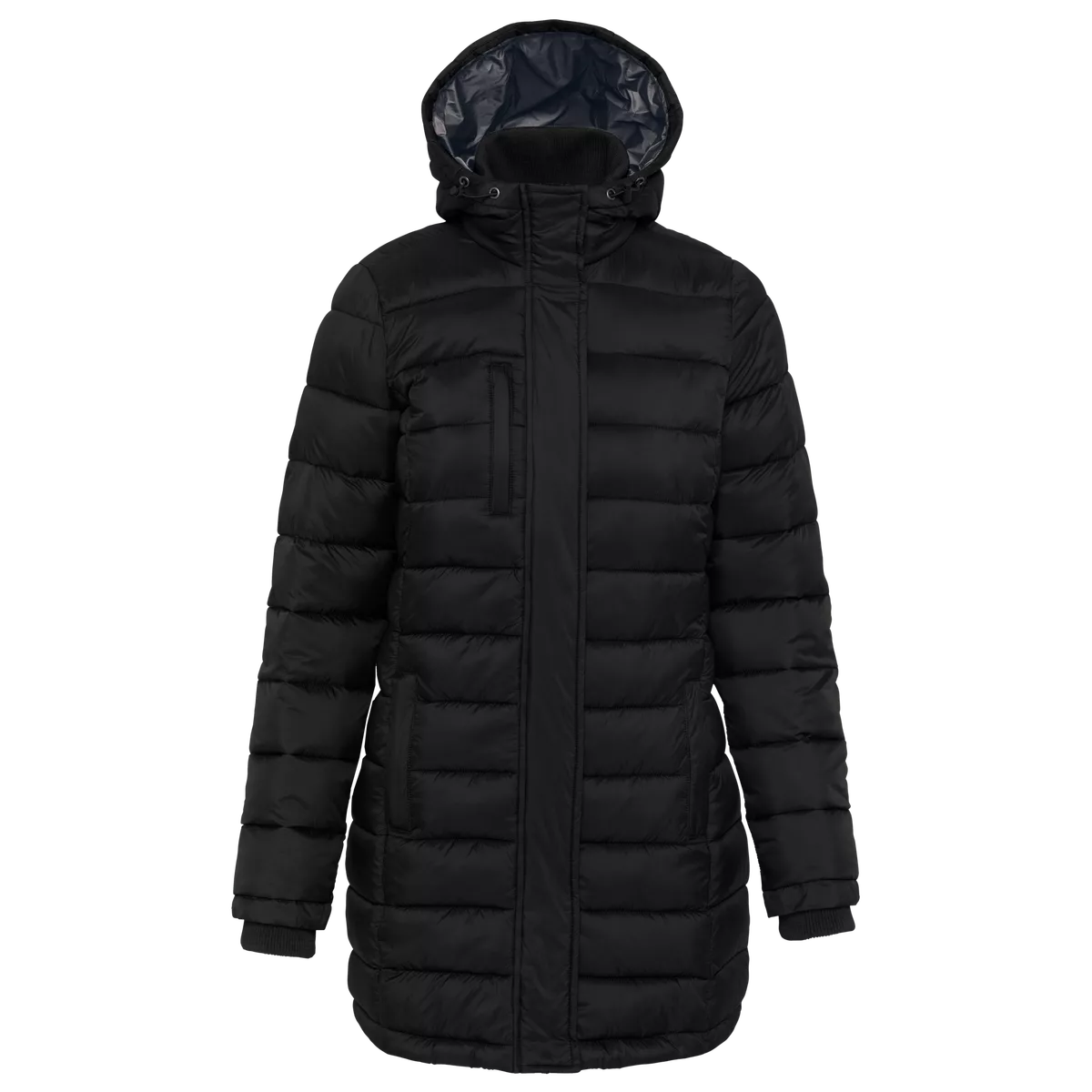 Lichte damesparka met capuchon Black