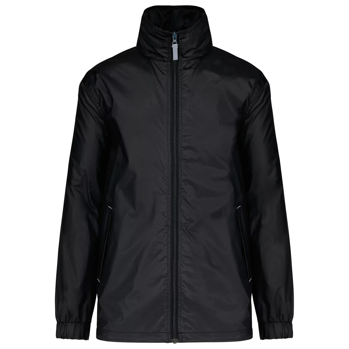 Gevoerd windjack heren Black