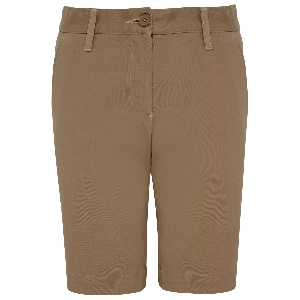 Chinobermuda voor meisjes Camel