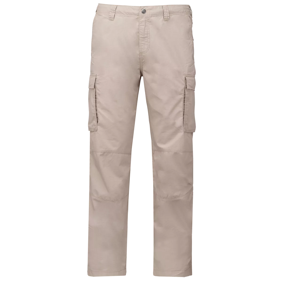 Lichte herenbroek multizakken Beige