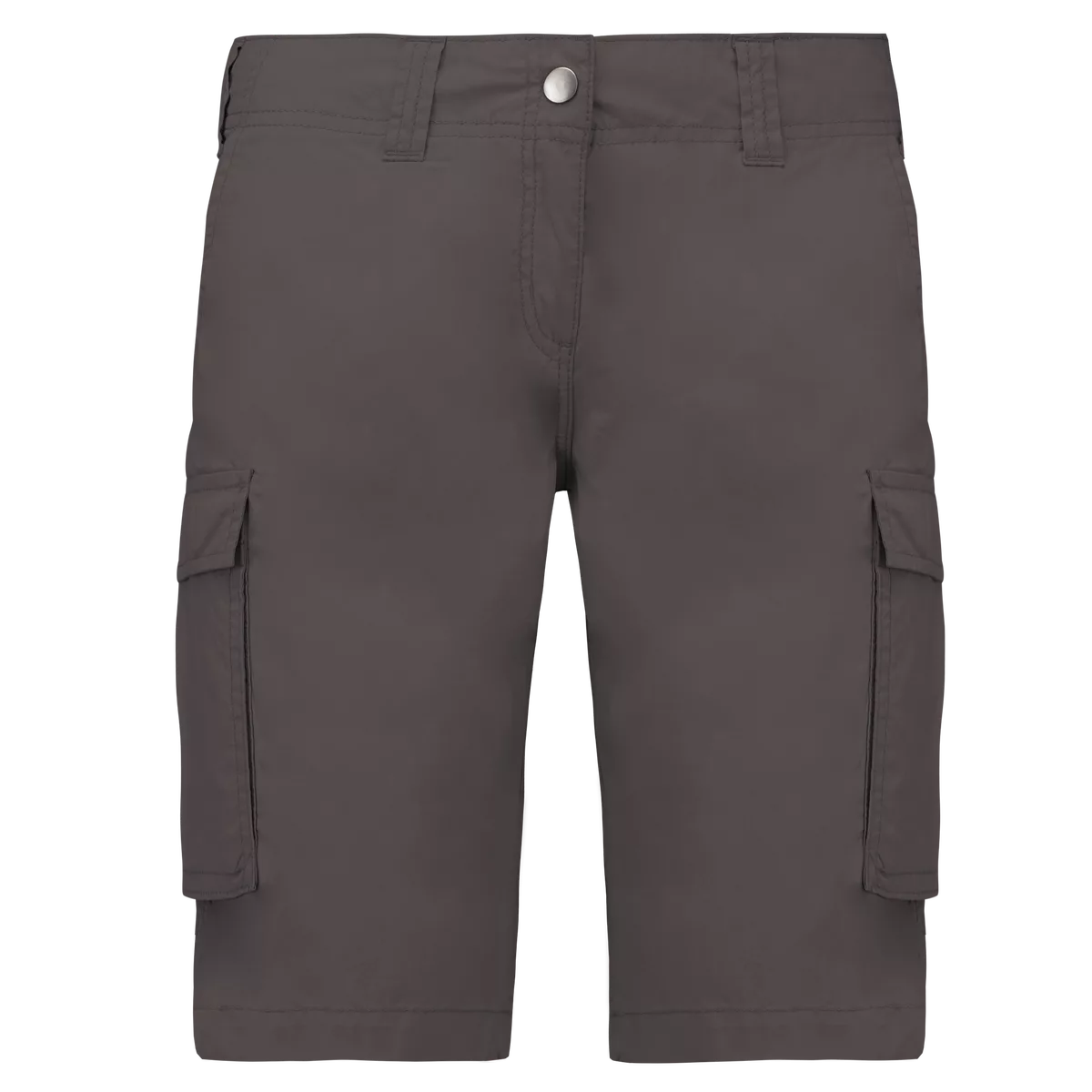 Lichte damesbermuda met diverse zakken Light Charcoal