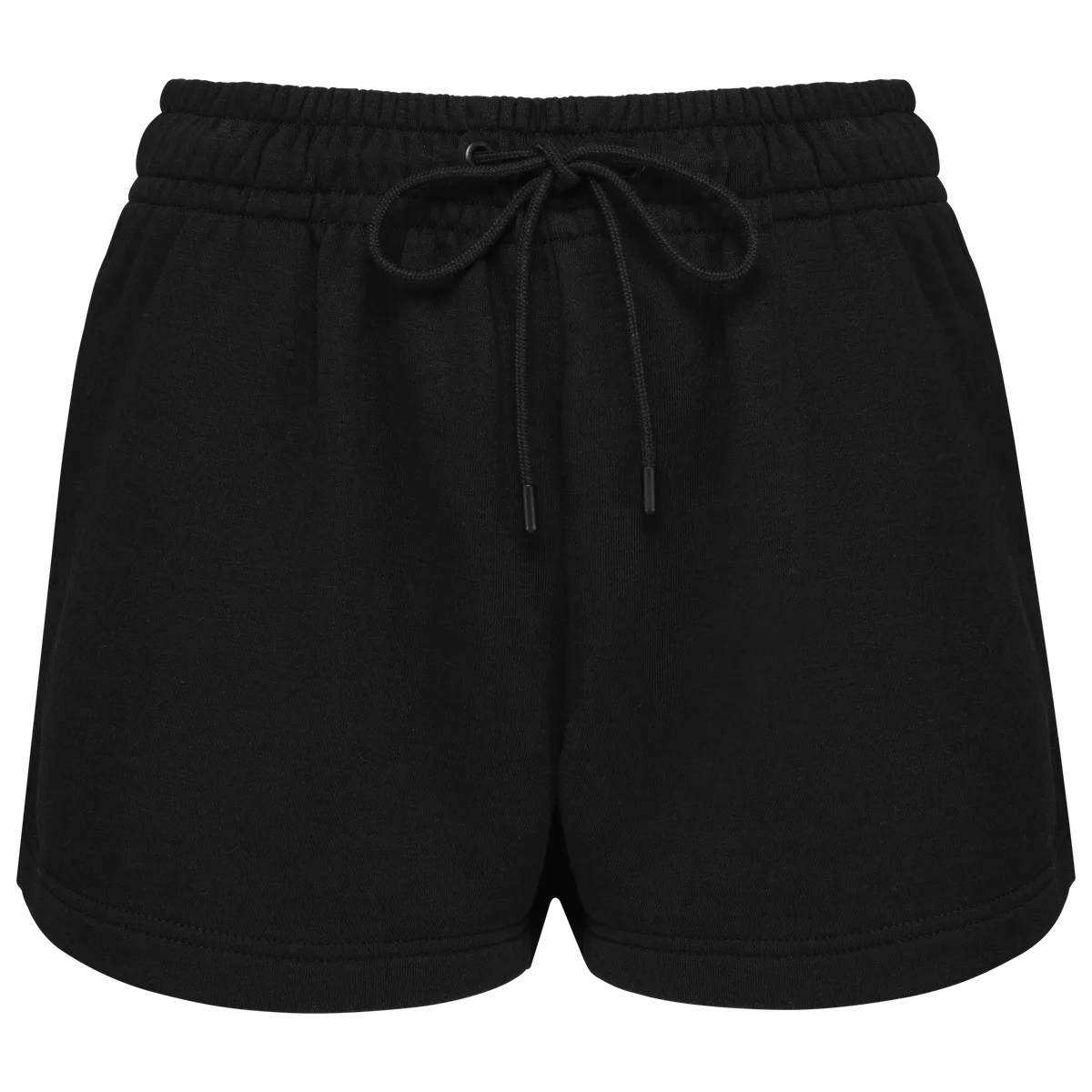 Ecologische damesshort van french terry Black