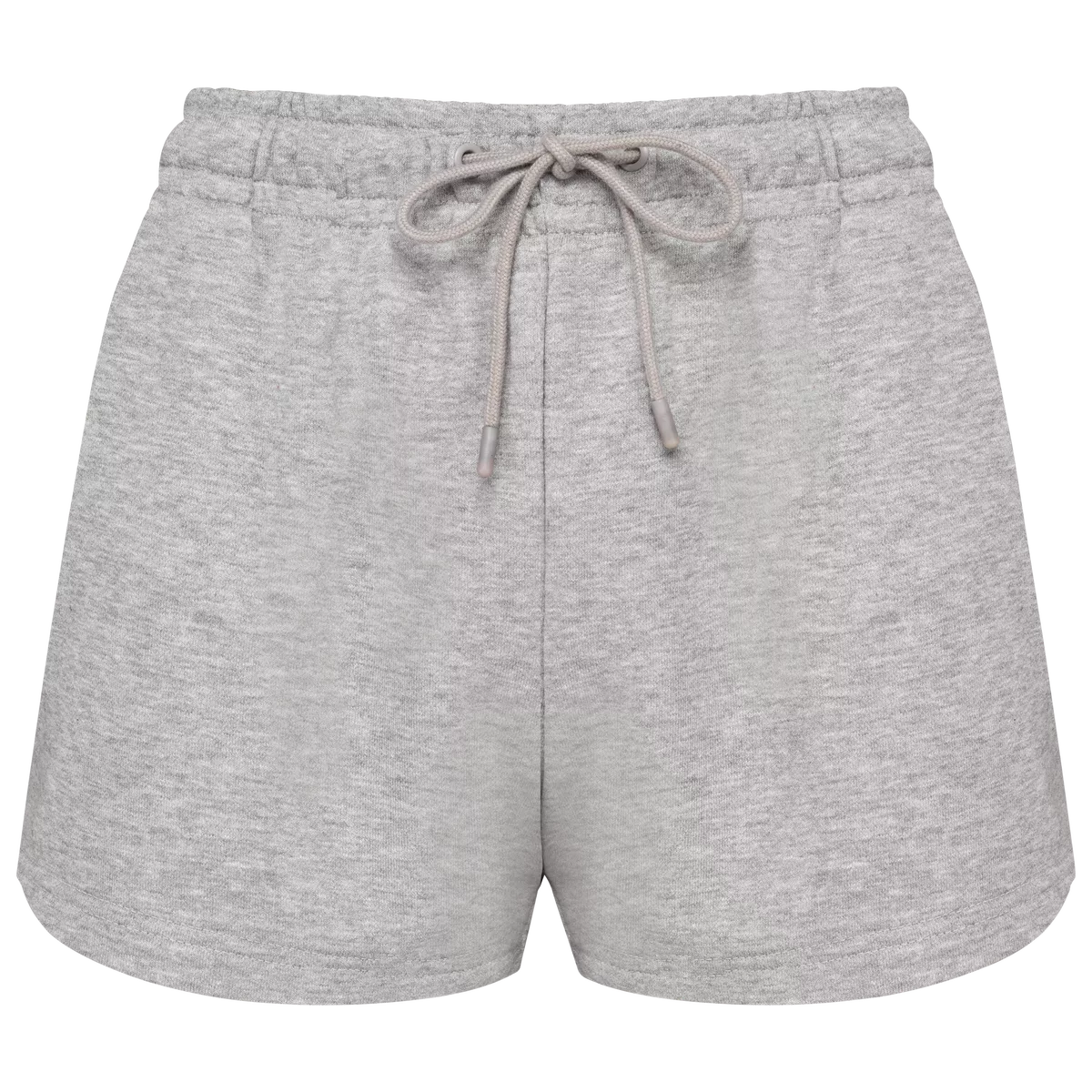 Ecologische damesshort van french terry Oxford Grey