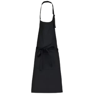Schort wasbaar op hoge temperatuur Black