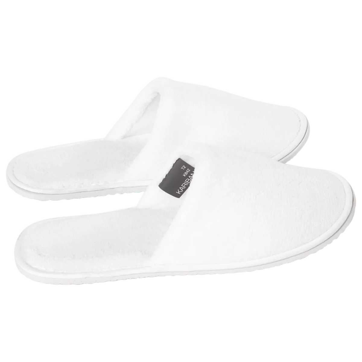 Uniseks badstofslippers White