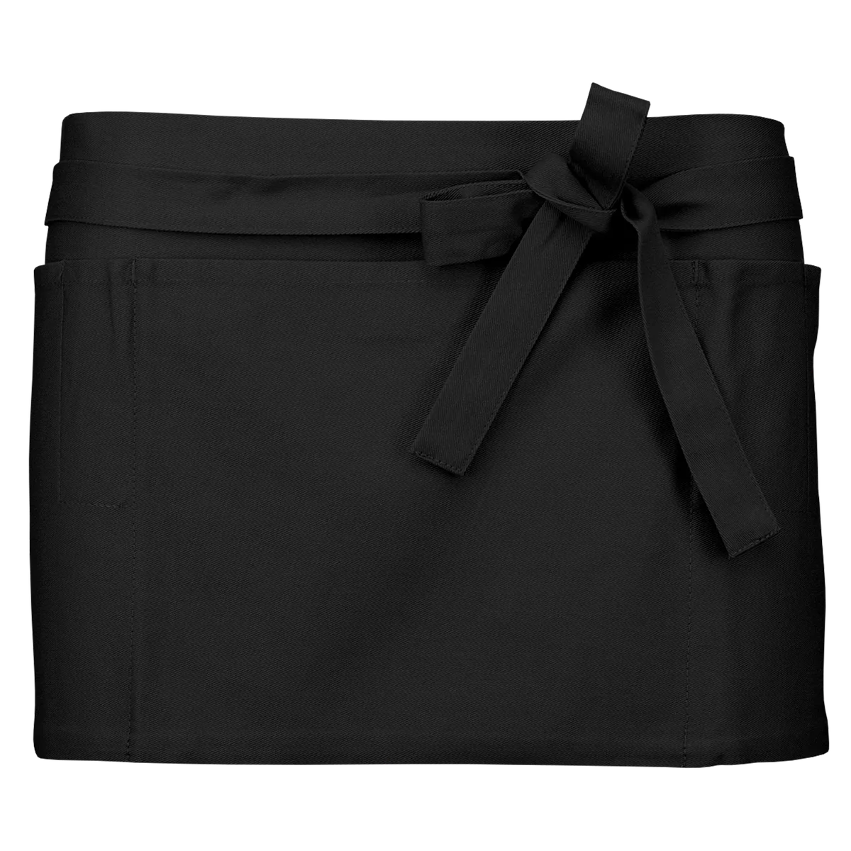 Katoenen kort schort Black